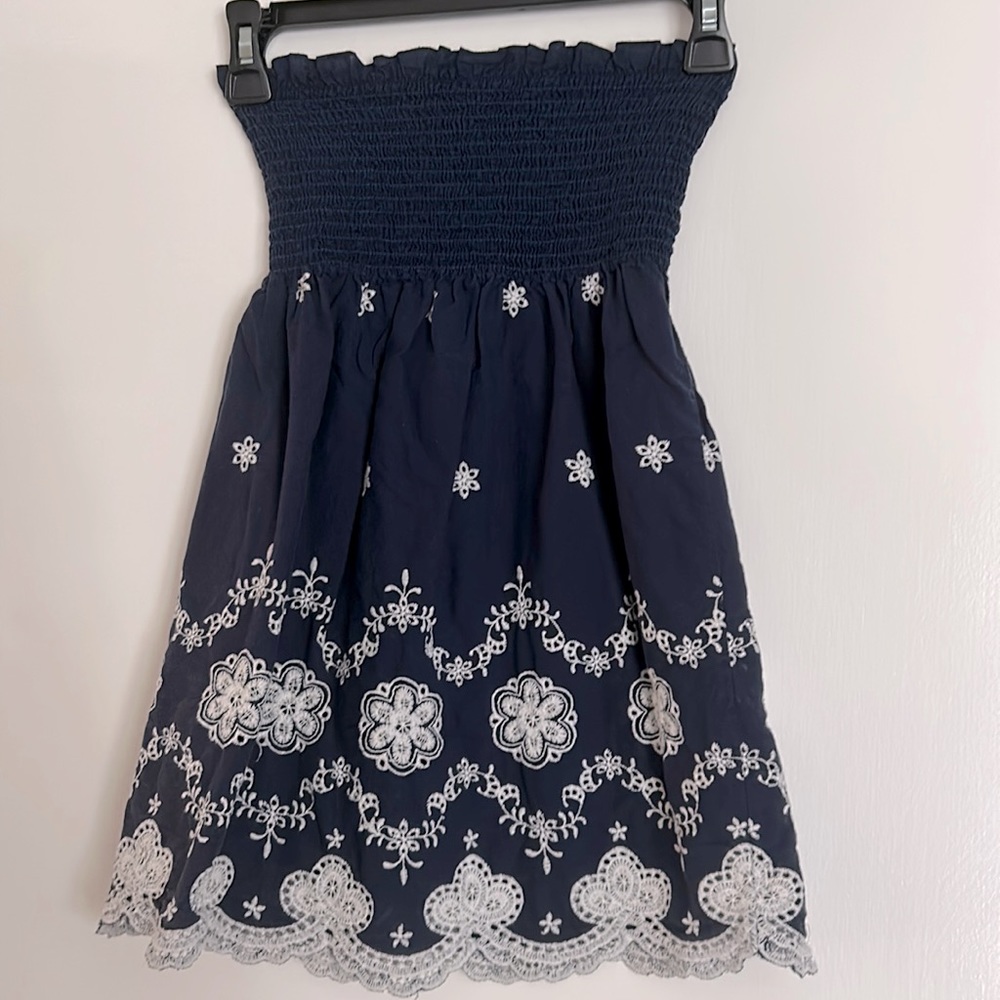 Navy Blue off the shoulder Top Size: M